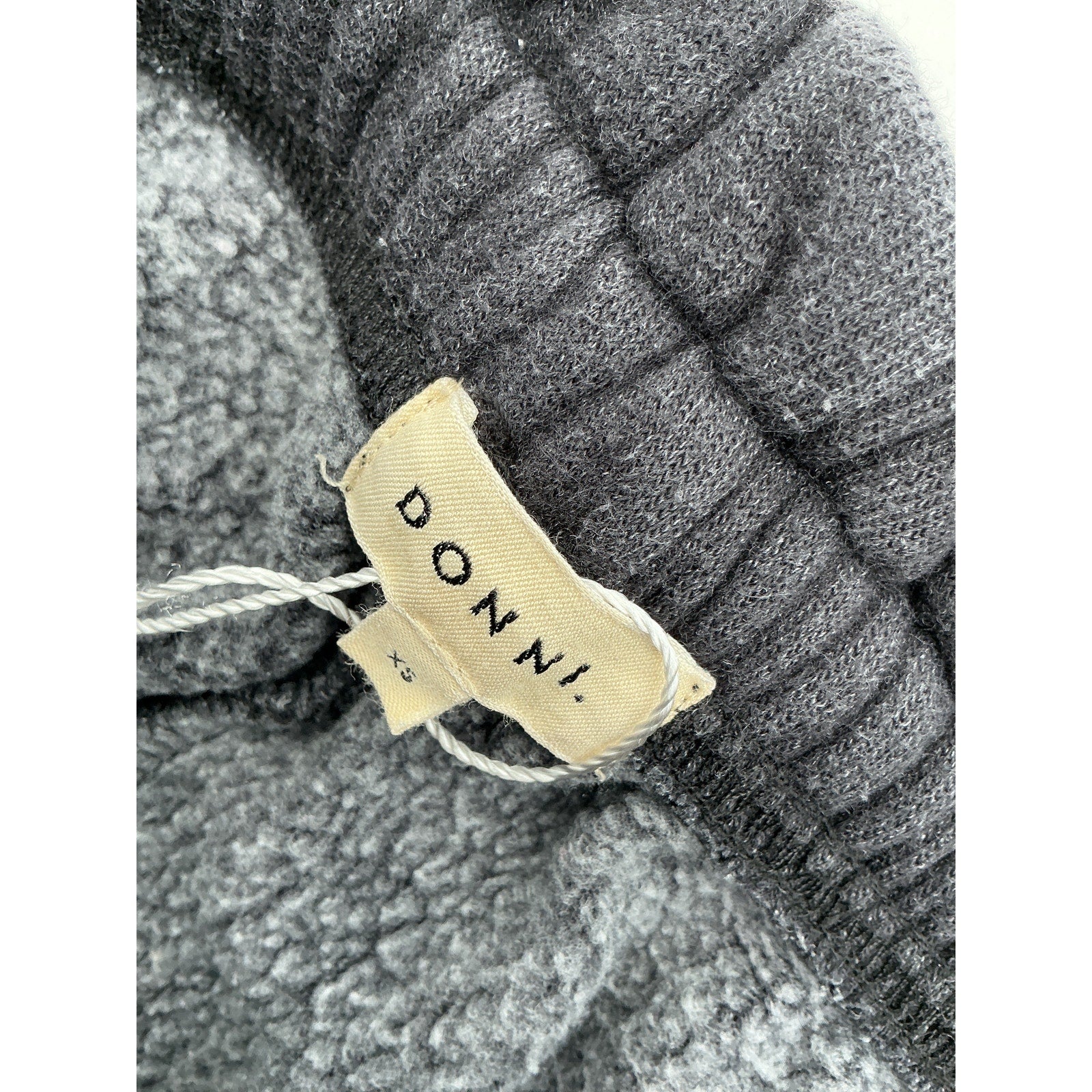 Donni. Vintage Fleece Grey Poly Gem Sweatpant Size XS