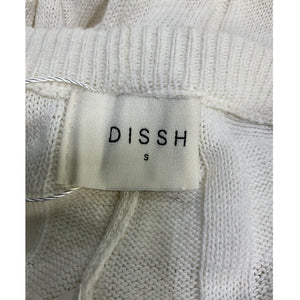 Dissh Ribbed White Emery Pants Size S