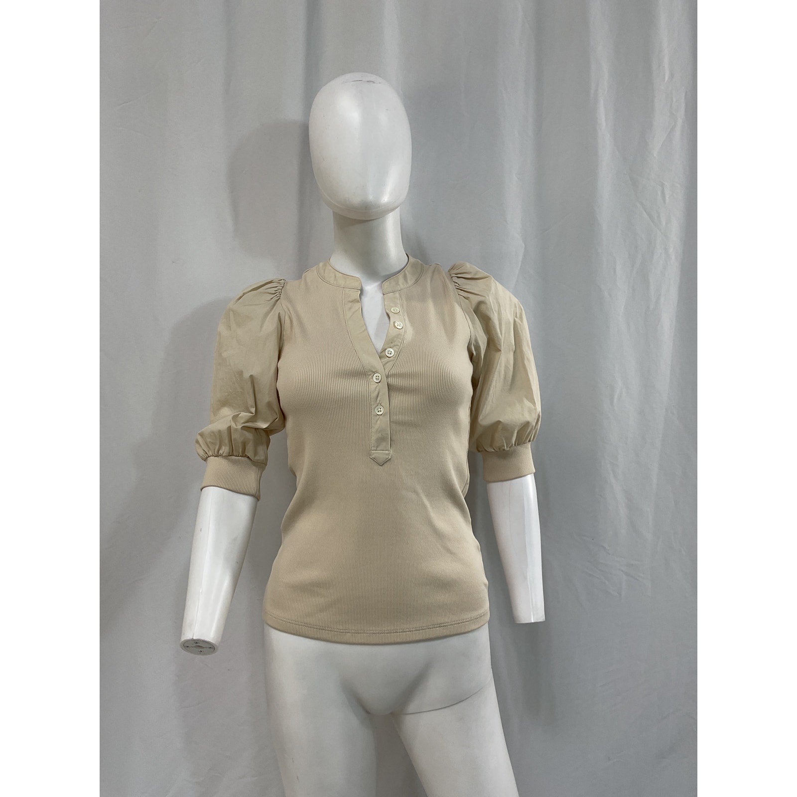 Veronica Beard 'Coralee' White Poplin Top Size XS