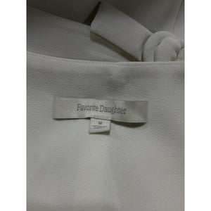 Favorite Daughter Tailored Ivory Jones Twill Vest Size M