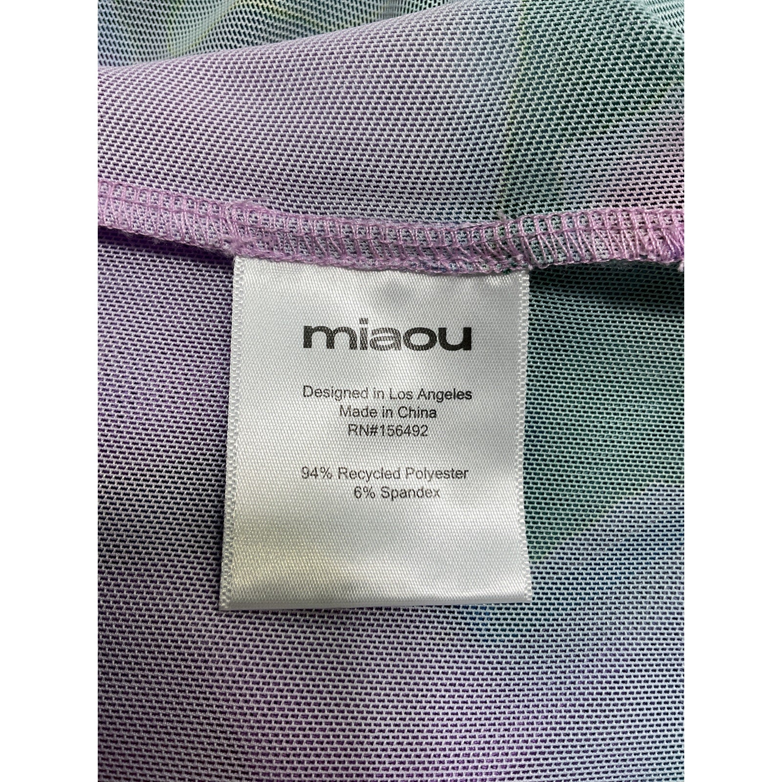 Miaou 'Billie' Blue Polyester Midi Dress Size S