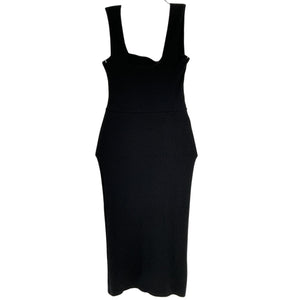 Reformation Ribbed Black Cassi Dress Size XS