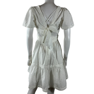 Cinq à Sept Tiered Cream Judith Minidress Size 2
