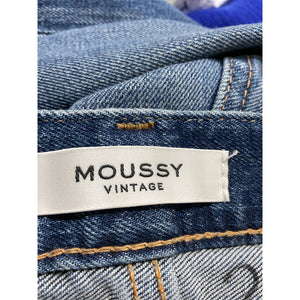 Moussy 'Ballena' Blue Mid-Rise Cropped Skinny Jeans Size 26