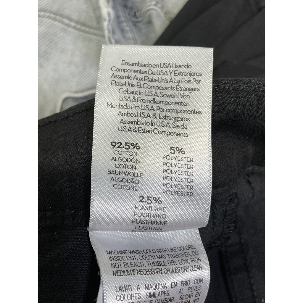 Mother 'Wrapper' Black Patch Springy Ankle Denim Jean Size 26