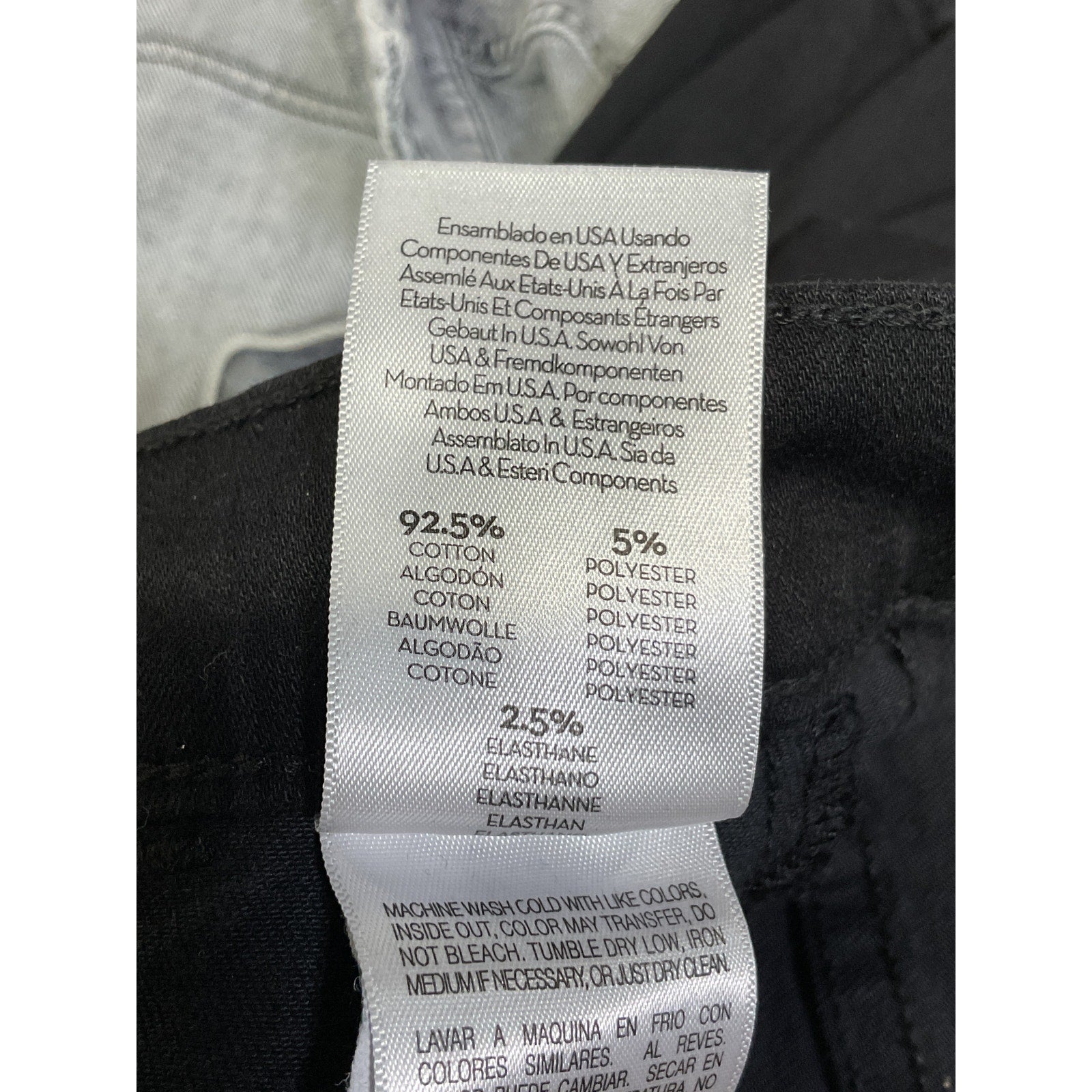 Mother 'Wrapper' Black Patch Springy Ankle Denim Jean Size 26