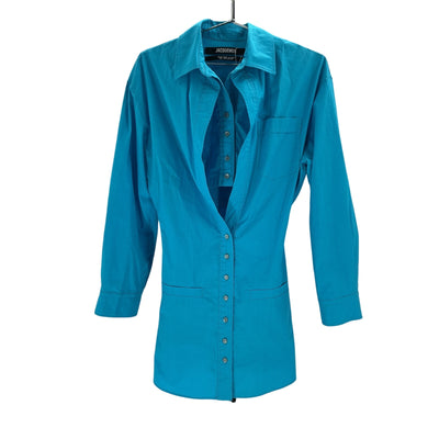 Jacquemus Blue 'La Robe Baunhilha' Blue Cotton Dress Size 36