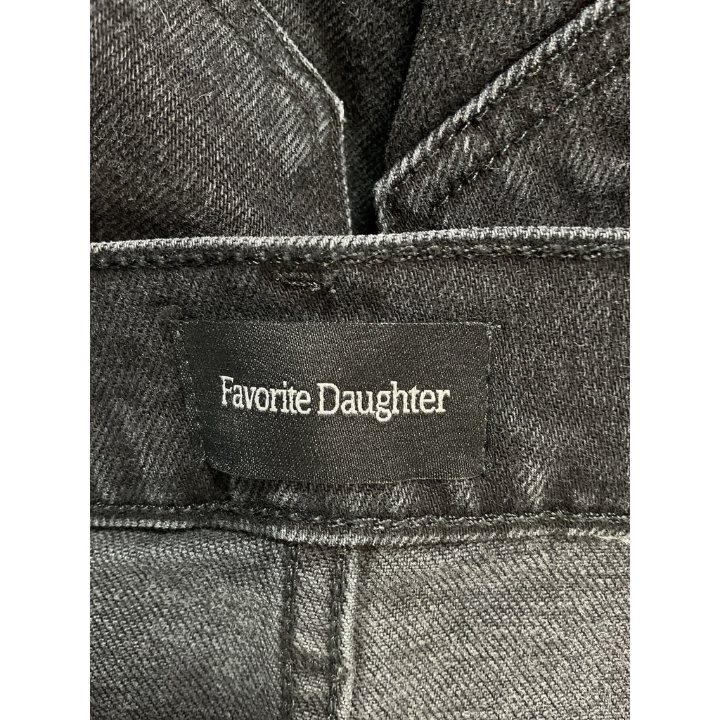 Favorite Daughter 'Valentina' Black Super High Rise Tower Denim Jean Size 27 - NWT