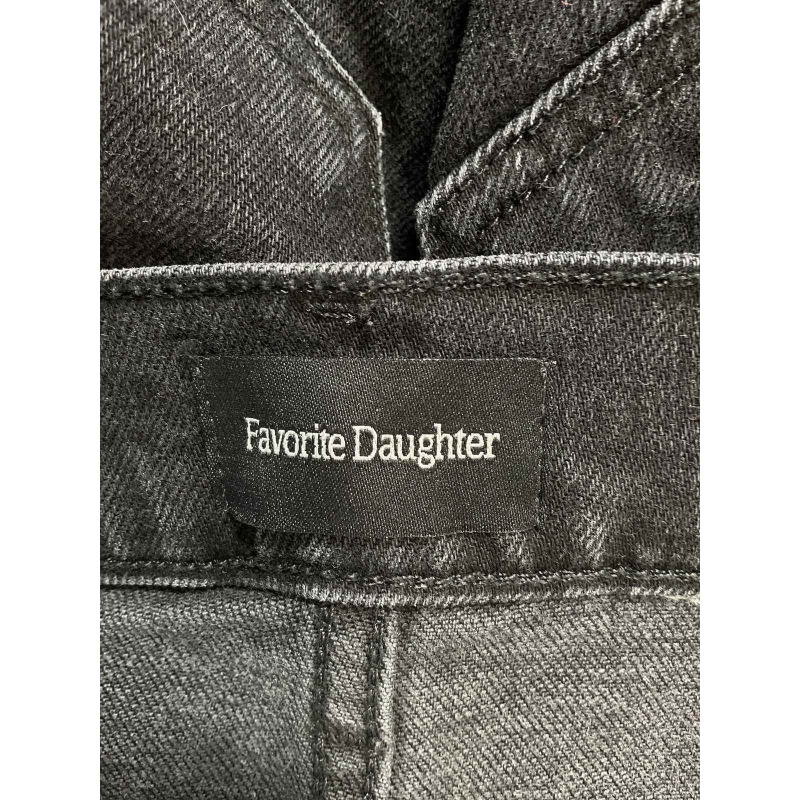 Favorite Daughter 'Valentina' Black Super High Rise Tower Denim Jean Size 27 - NWT