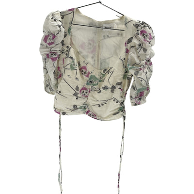 Isabel Marant 'Galaor' White Cotton Top Size 38