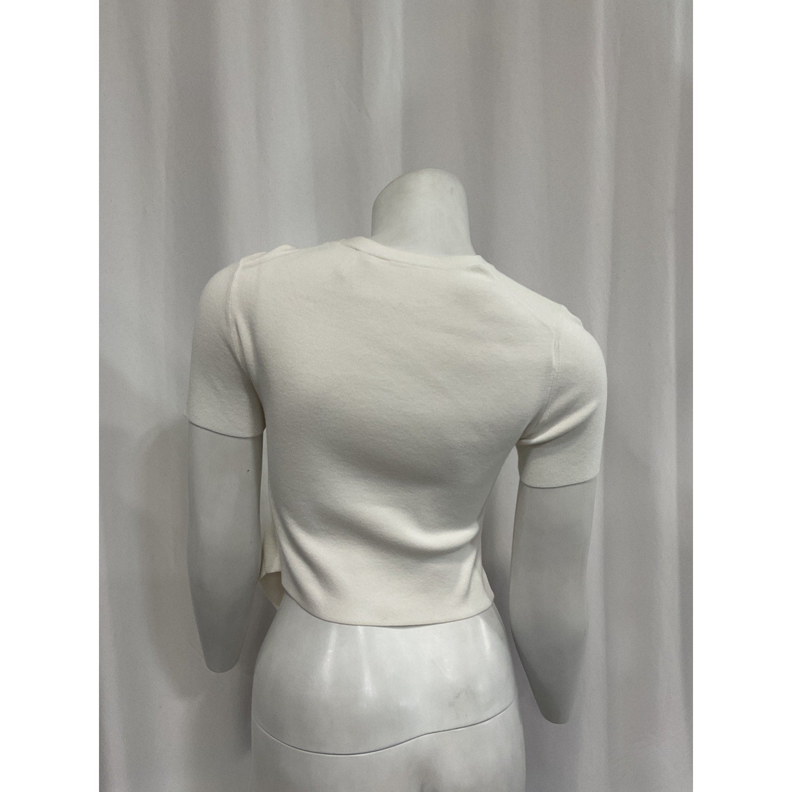 Helmut Lang 'Twist' White Crop Top Size XS