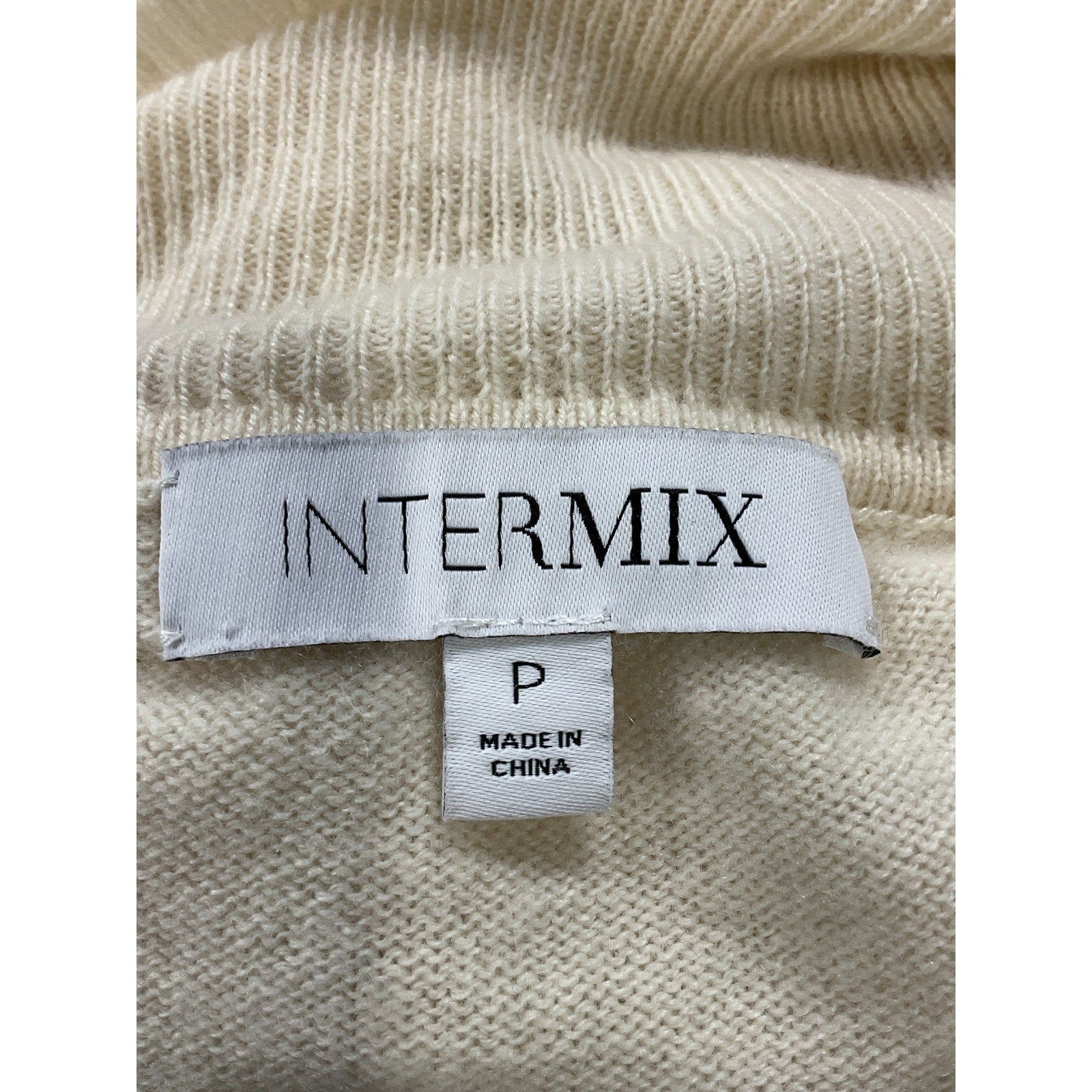 Intermix 'Bailey' Tan Cashmere Turtleneck Sweater Size Petite P