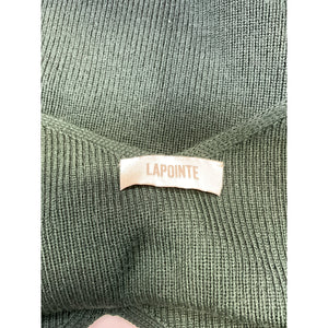 Lapointe Green Merino Wool Off Shoulder Top Size M