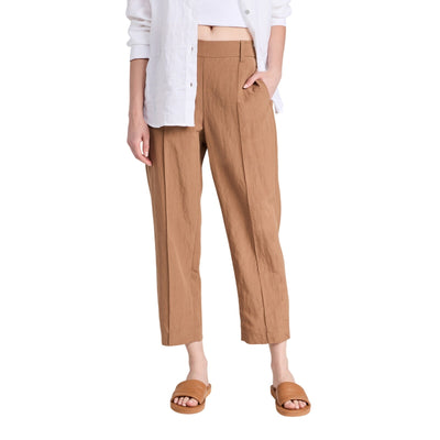 Vince Tailored Nile Mid Rise Pleated Pull On Trouser Size M