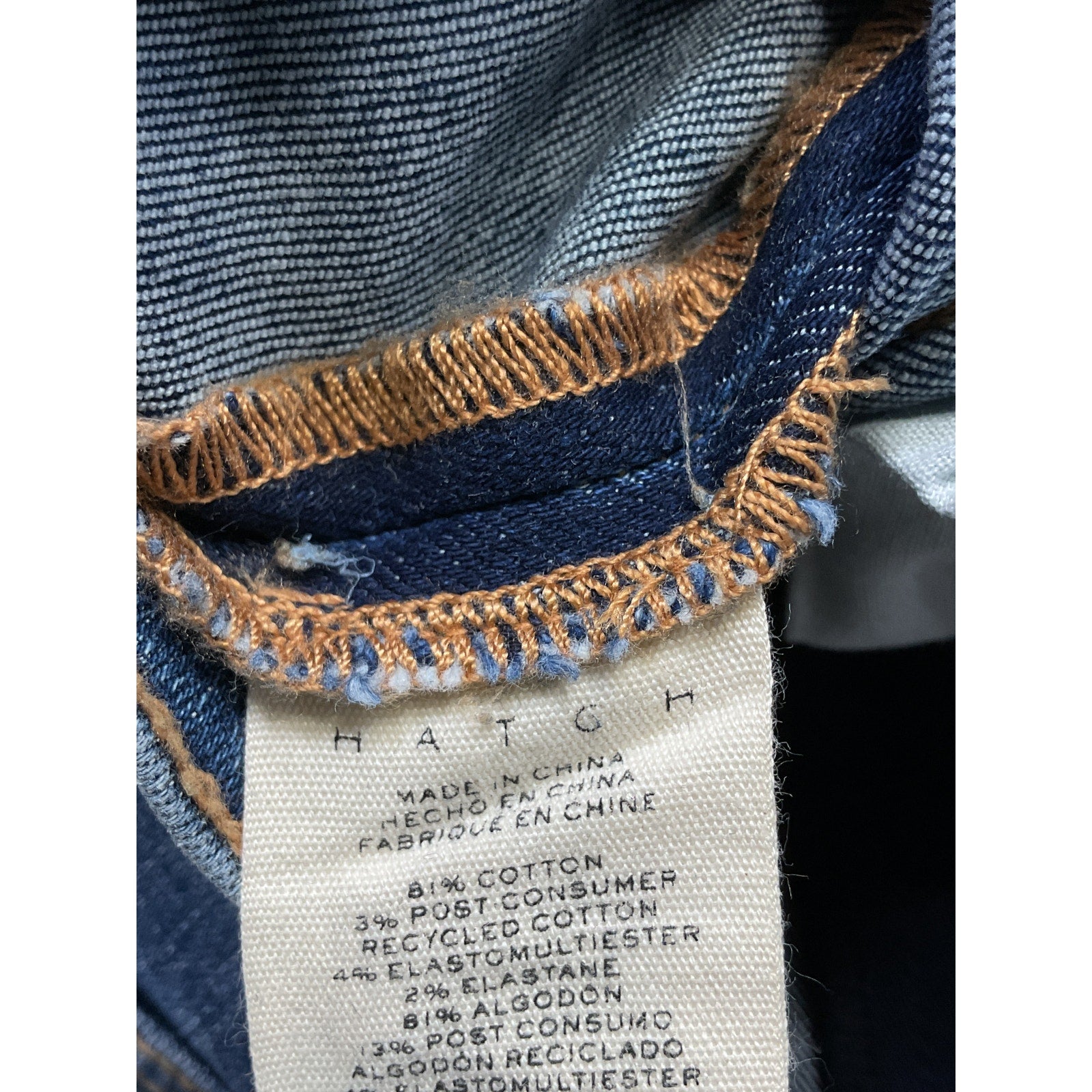 Hatch 'The Slim' Blue Maternity Denim Jean Size 29