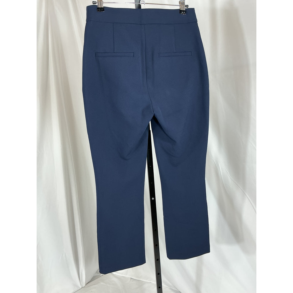 Veronica Beard 'Arte' Blue Houndstooth High Waist Flare Ankle Pants Size 6 - NWT