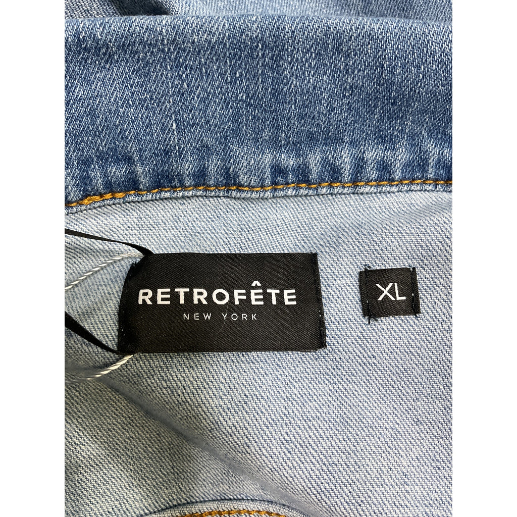 Retrofete 'Ada' Blue Cotton Jacket Size XL - NWT