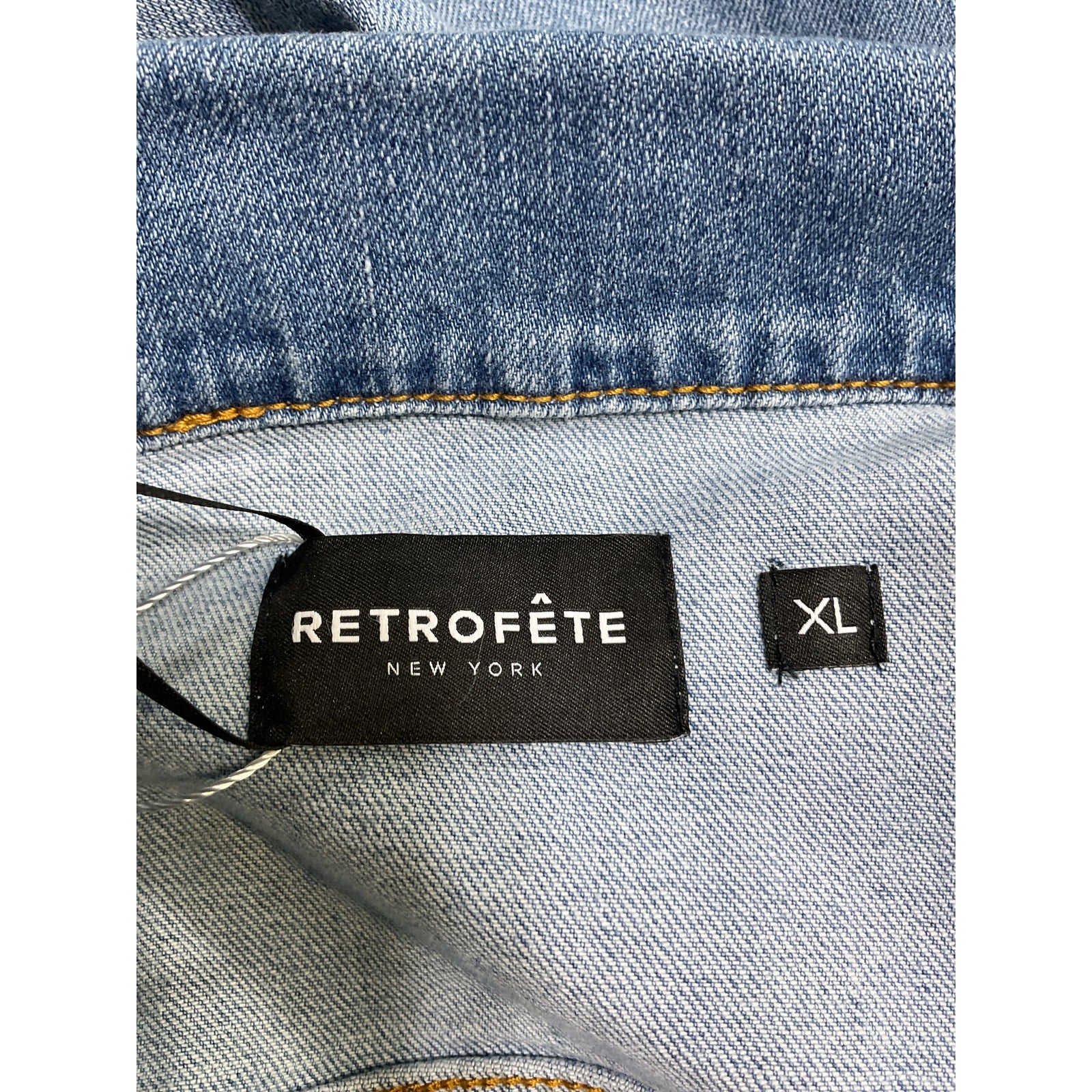 Retrofete 'Ada' Blue Cotton Jacket Size XL - NWT