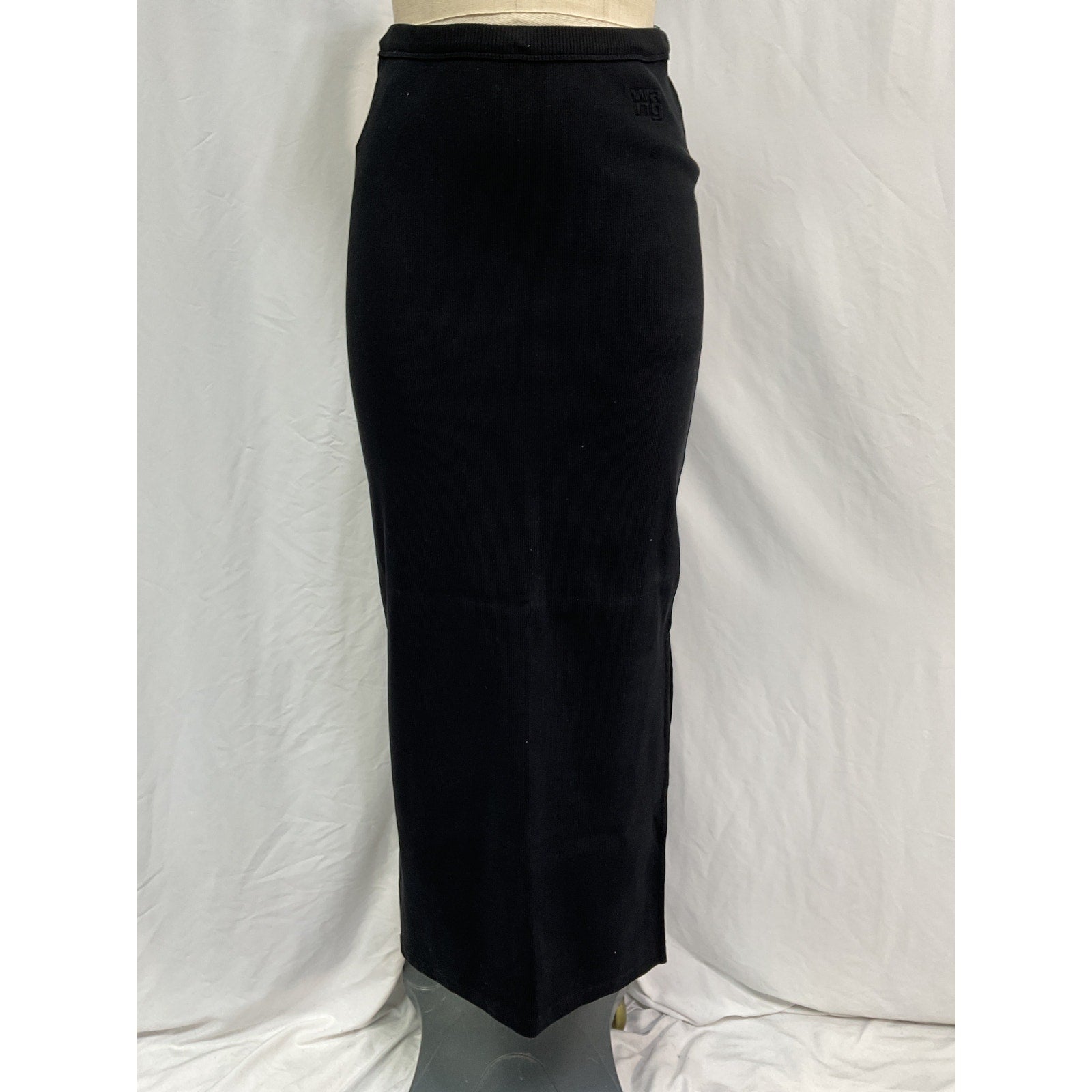 Alexander Wang Black Cotton Maxi Skirt Size M