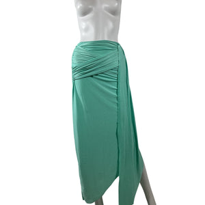 Baobab 'Jasmin' Green Polyester Pareo Skirt Size S