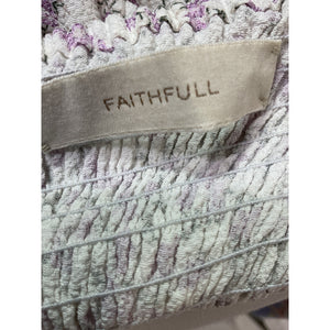 Faithfull The Brand 'Lovita' Purple Puff Sleeve Mini Dress Size M