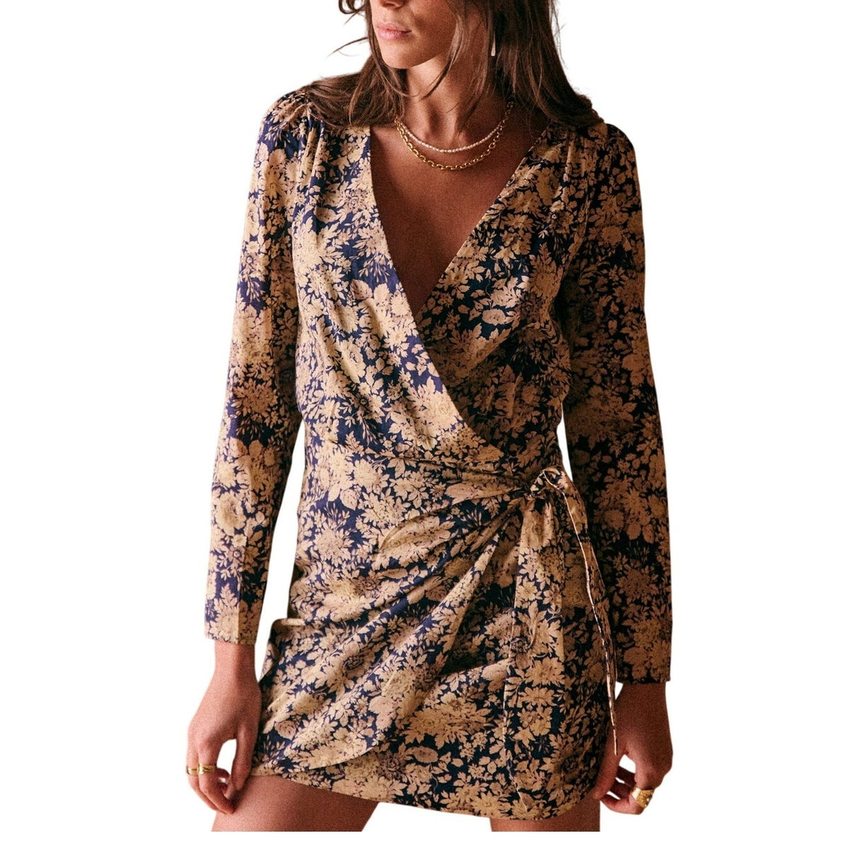 Sézane Floral Multicolor Noemia Dress Size FR 38 / US 6