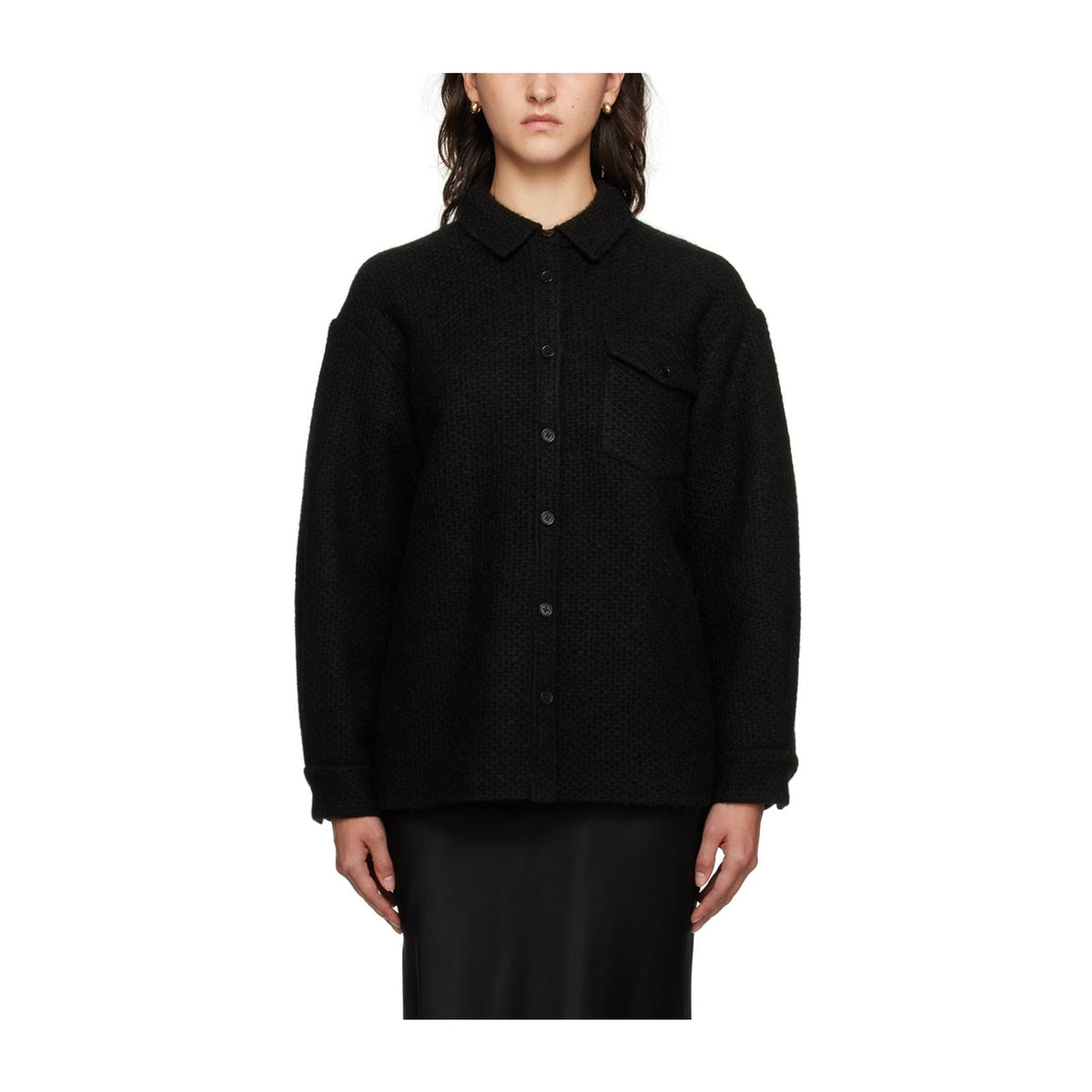 Anine Bing Textured Black Sloan Jacket Size XS