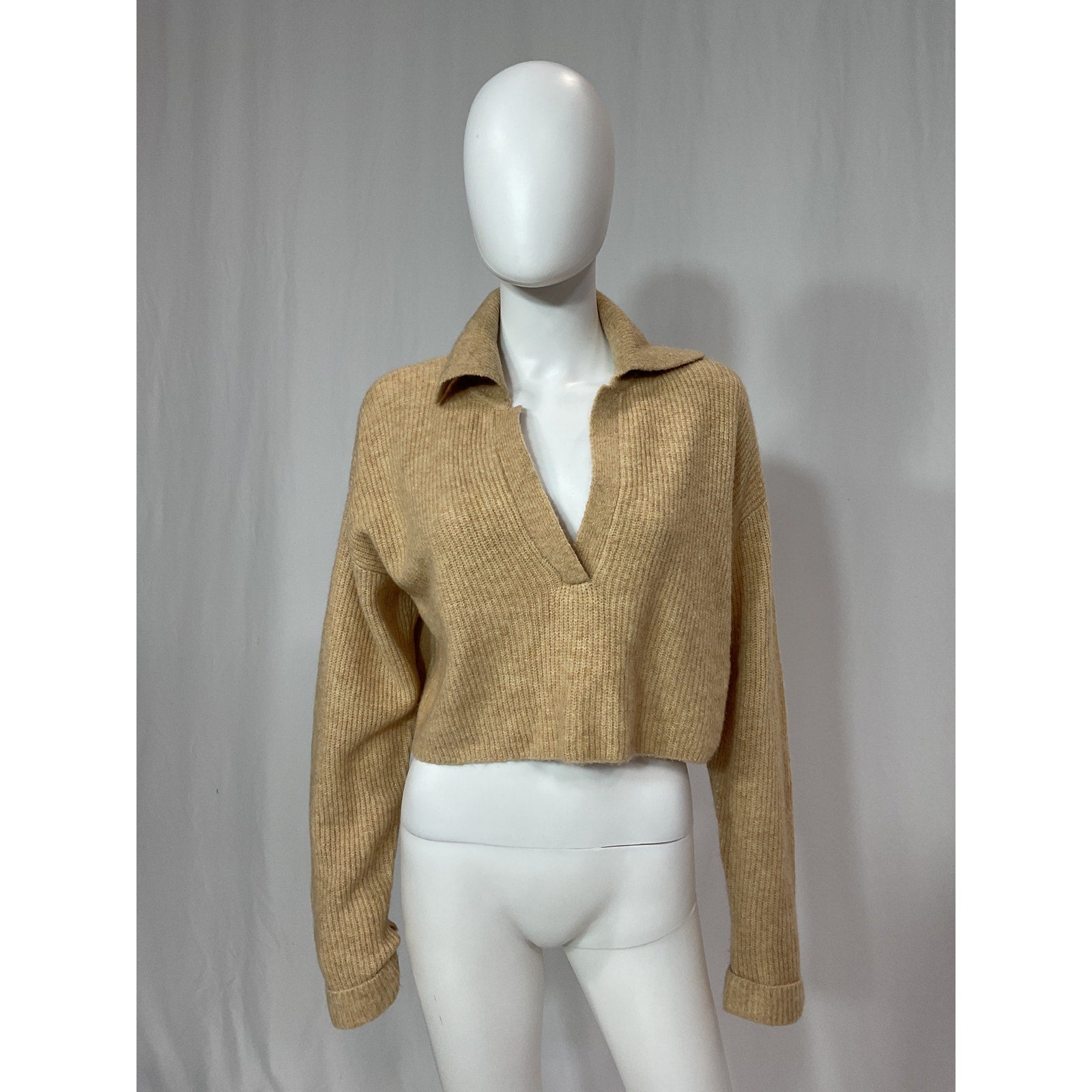 L'Academie x 'Marianna' Tan Harley Knit Pullover Size S