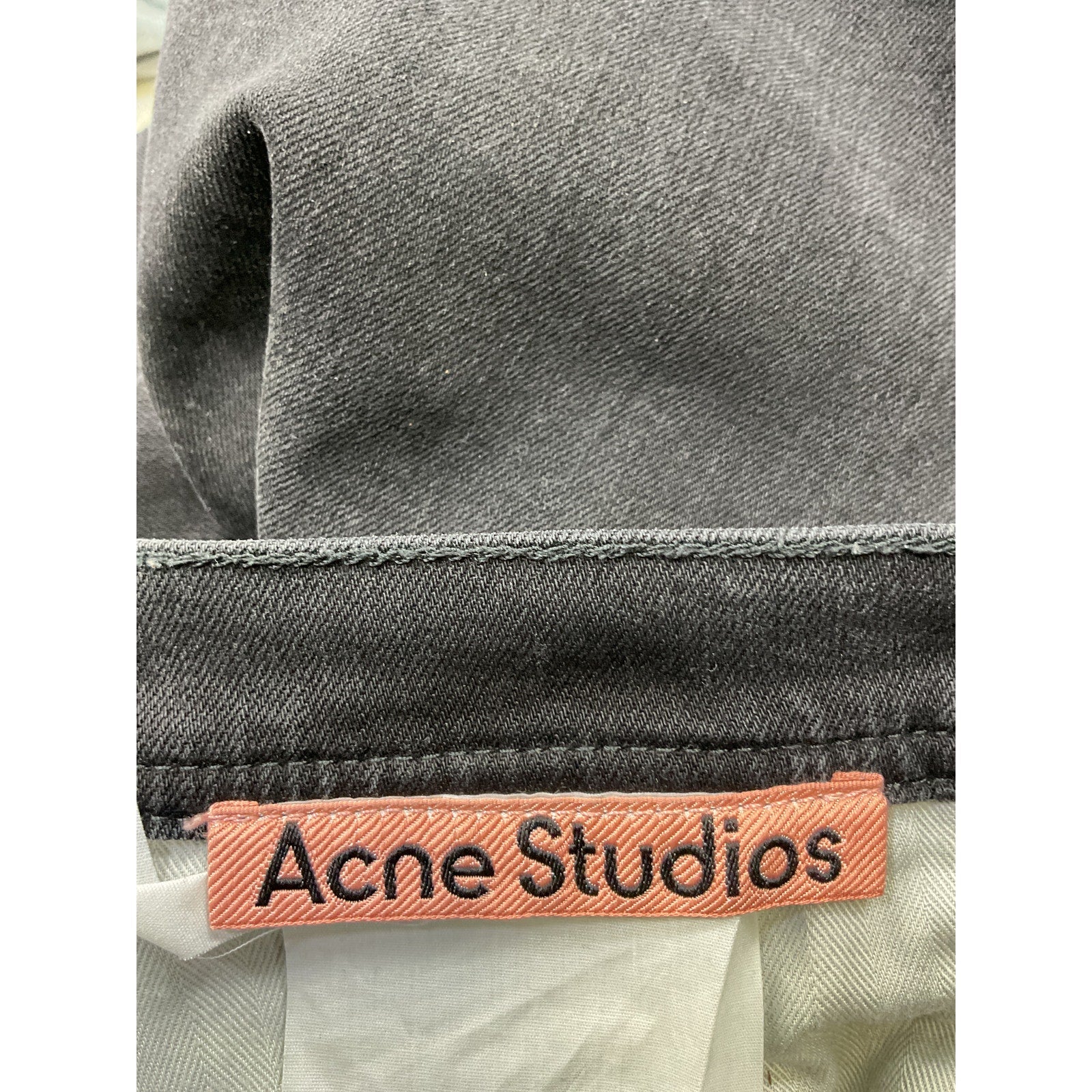 Acne Studios 'River' Black Cotton Denim Jean Size 31 X 30