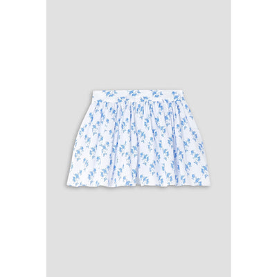 Caroline Constas 'Teagen' White Floral-Print Cotton-Blend Poplin Shorts Size M