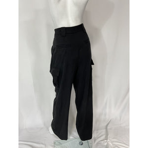Shona Joy 'Sara' Black Crepe Utility Relaxed Pant Size 4
