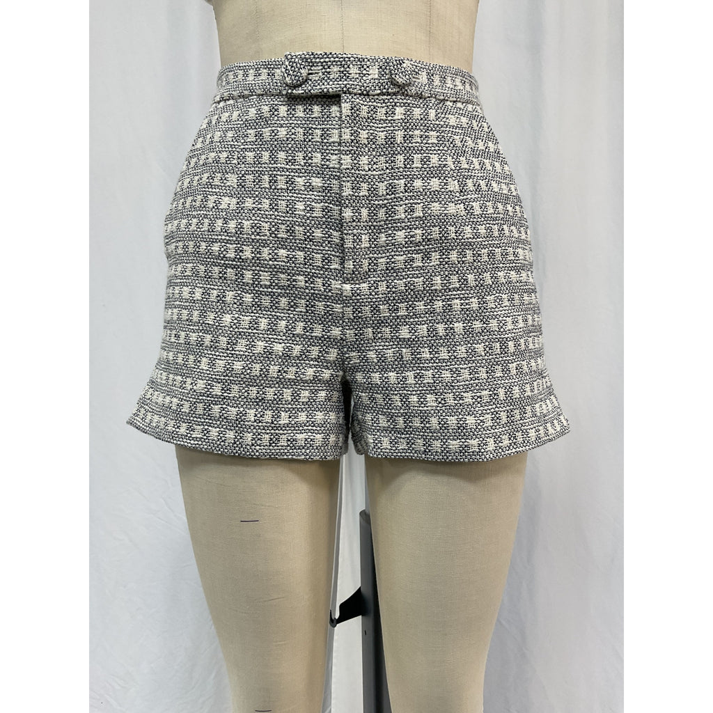 Cinq A Sept 'Laverne' Blue Cotton Short Size 4