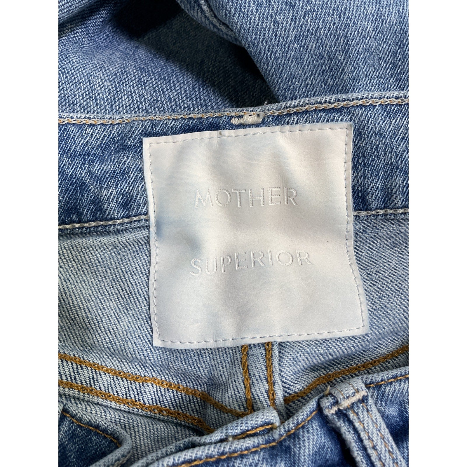 Mother 'The Tomcat' Blue Cotton The Confession Jean Size 28