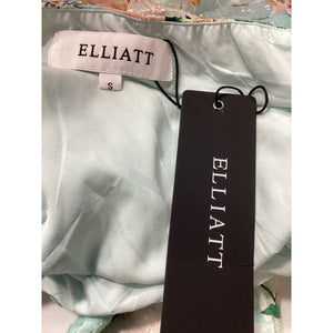 Elliatt 'Esteem' Green One Shoulder Puff Sleeve Dress Size S - NWT