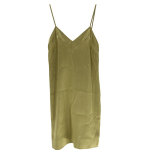 Toteme Satin Green Slip Dress Size 34