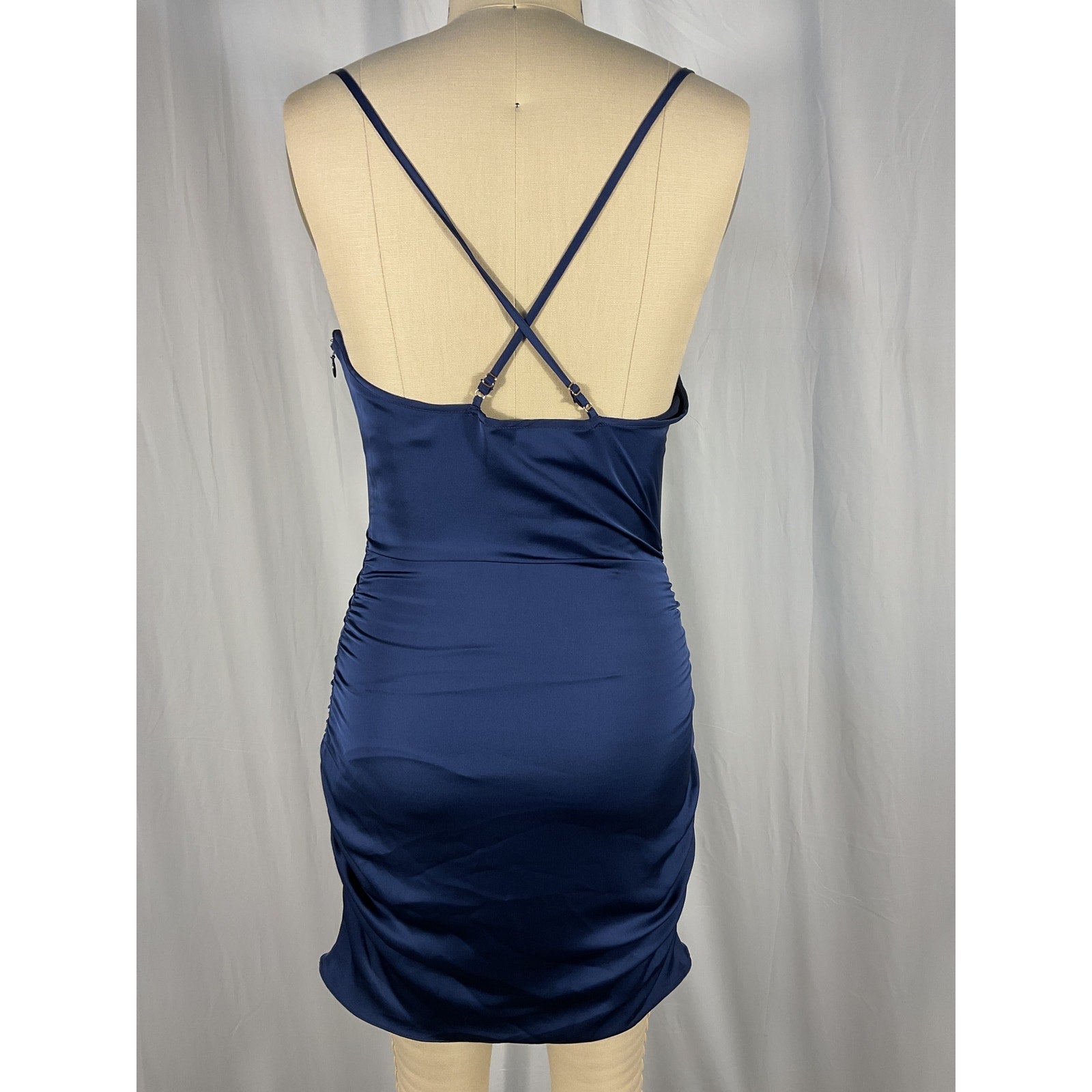 Ramy Brook 'Kiki' Blue Cowl Neck Mini Dress Size 2