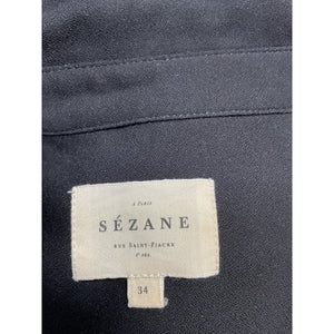Sézane 'Jeannette' Black Polyester Dress Size 34