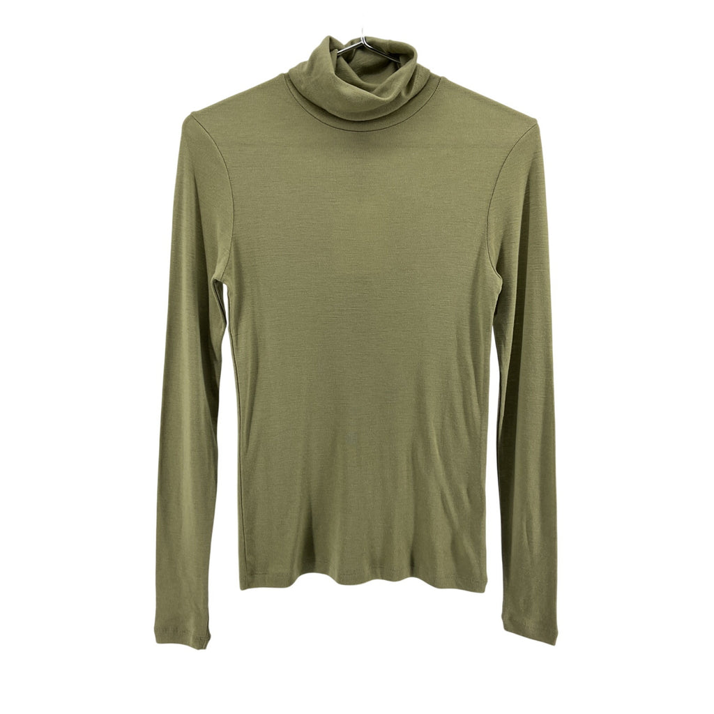 R�he Green Merino Wool Turtleneck Top Size 38 - NWT