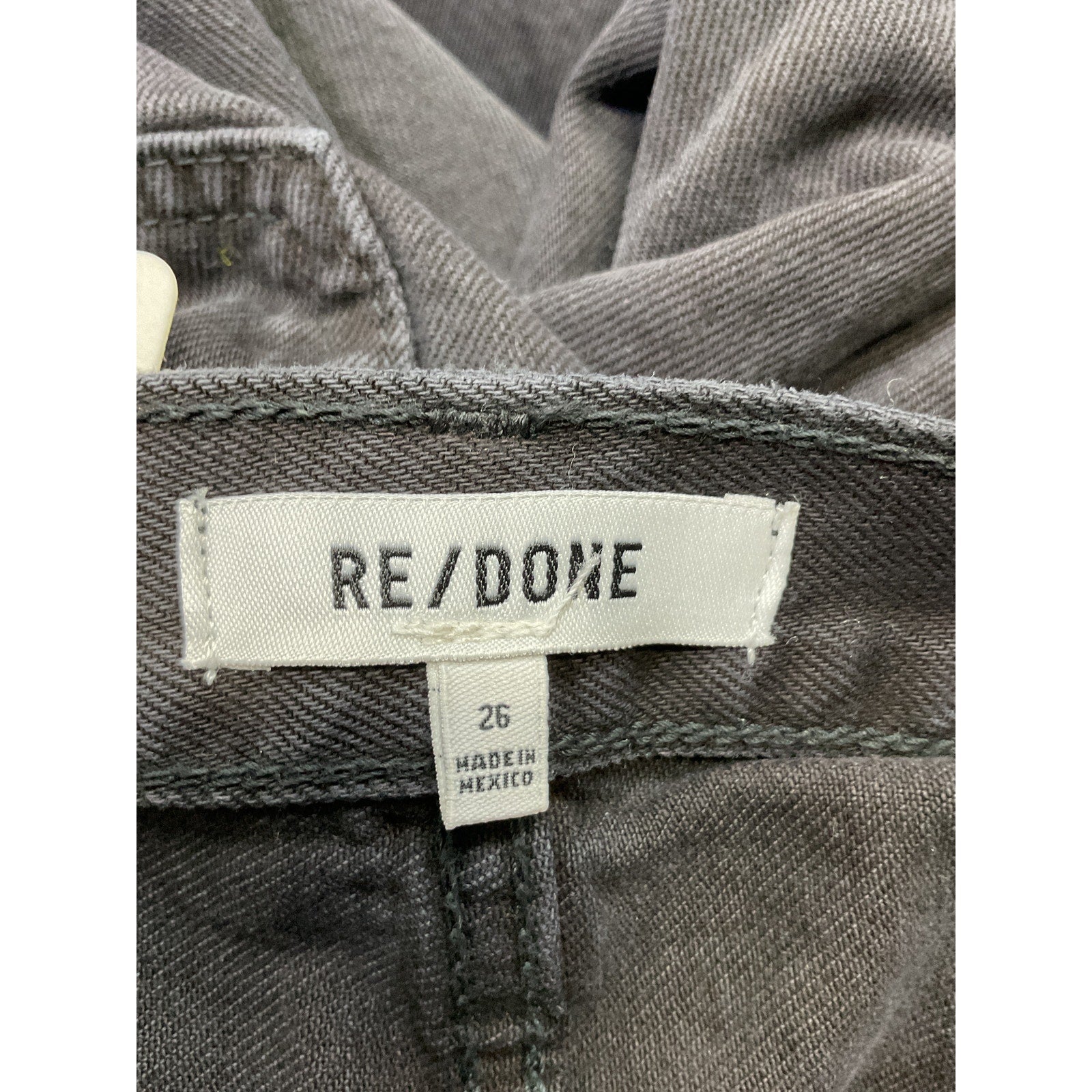 Re/Done Originals Black Cotton High Rise Loose Jeans Size 26 - NWT