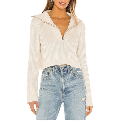 Tularosa Ribbed Beige Lovelle Sweater Size S