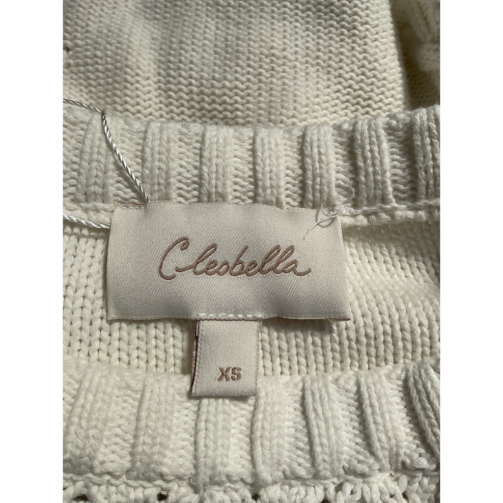 Cleobella 'Hedda' Cream Cotton Sweater Size XS