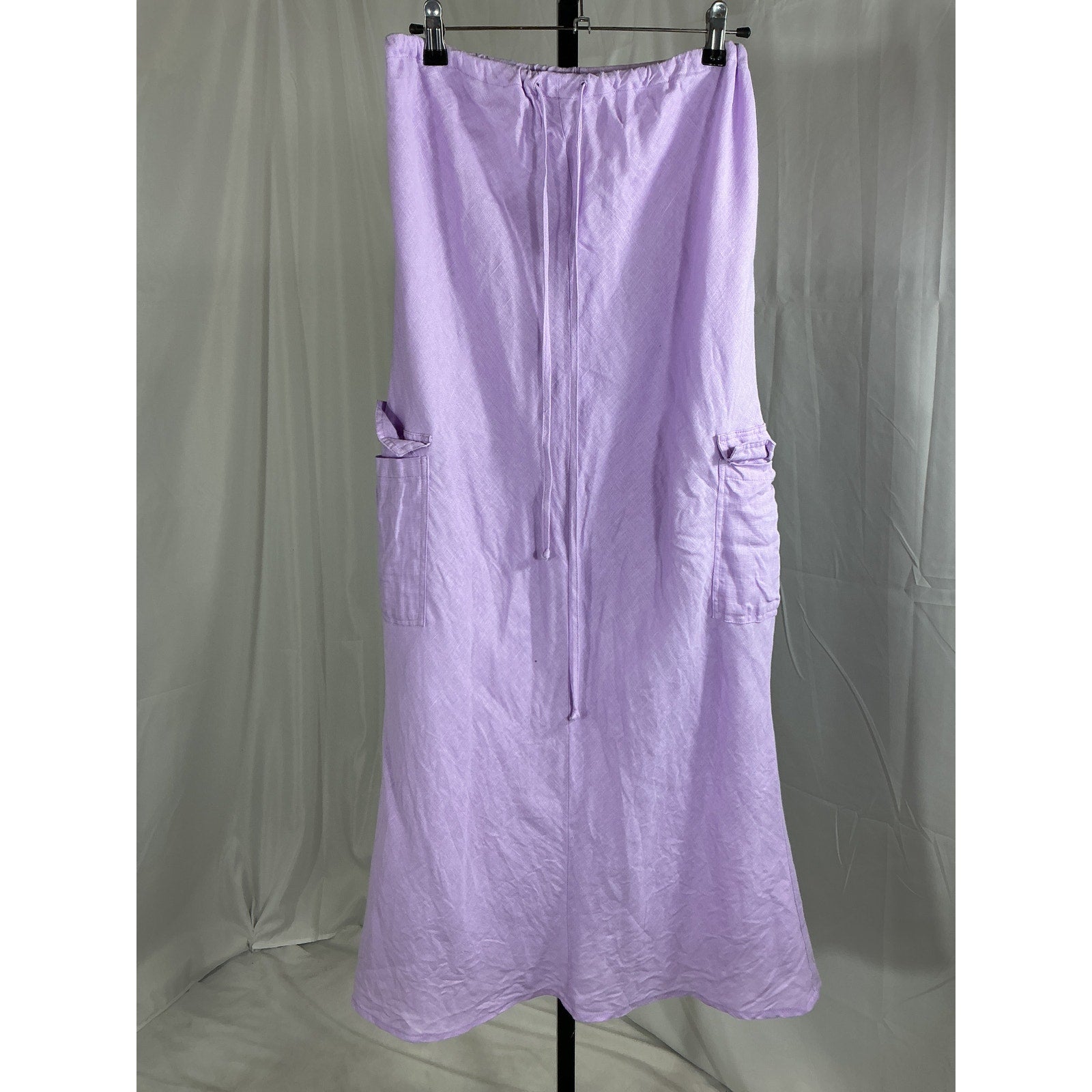 Faithfull The Brand 'Katala' Purple Linen Skirt Size XXL
