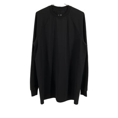 Rick Owens Minimalist Black Jersey Sweatshirt Size XL