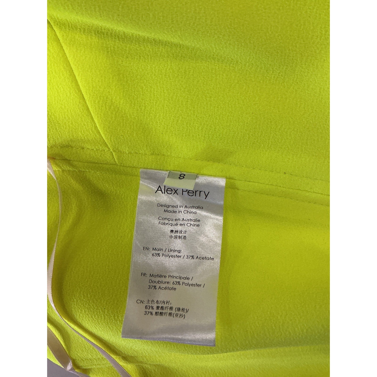 Alex Perry 'Colton' Turtleneck Green Mini Dress Size 4