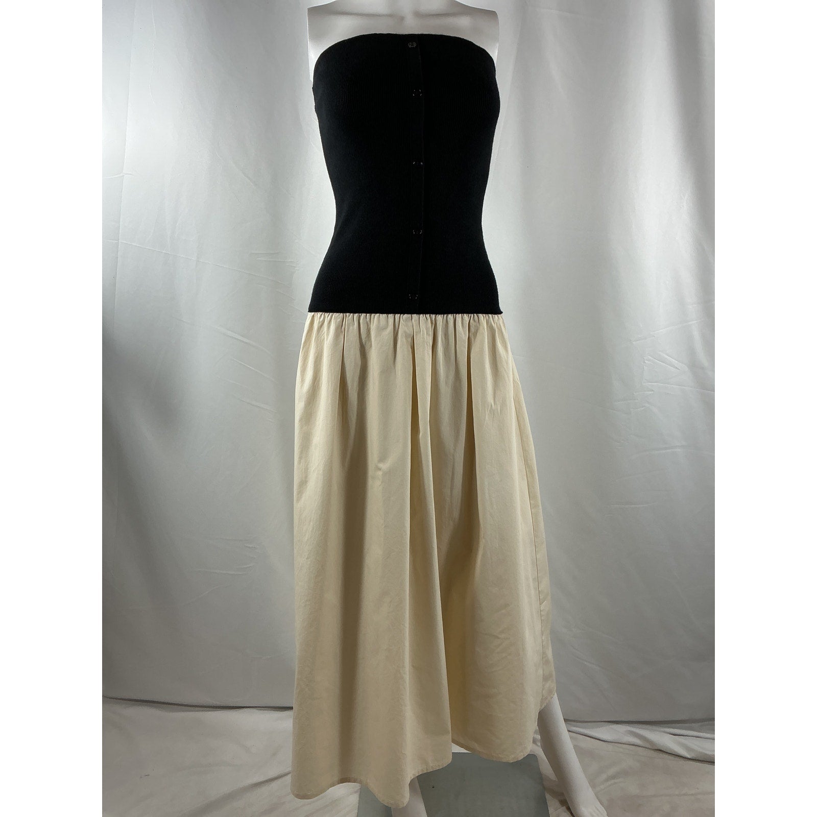 Line & Dot 'Tanner' Black Rayon Combo Dress Size XS