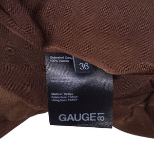 Gauge81 Draped Brown Ina Maxi Dress Size 36 EU / 4 US