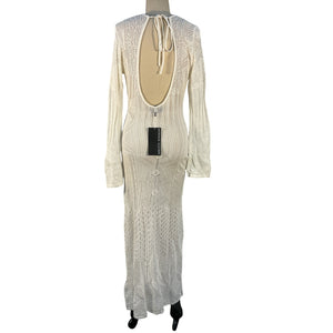 Birgitte Herskind Crochet White Kennedy Maxi Dress Size M NWT