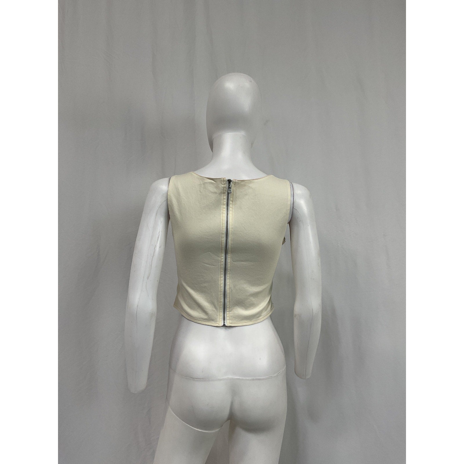 Miaou 'Campbell' White Cotton Top Size M