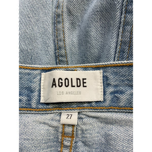 Agolde 'Criss' Blue Cross Upsized Denim Jean Size 27