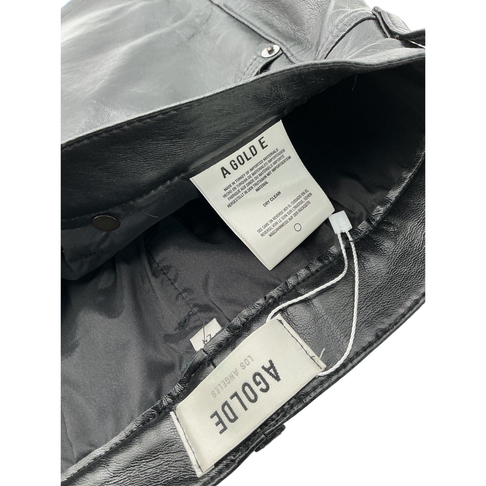 Agolde Black Mini Skirts Size 24